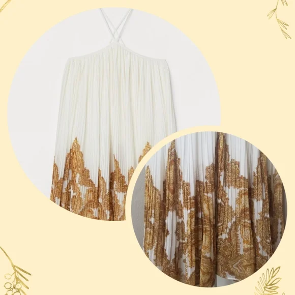 H&M | Dresses | Hm Conscious Pleated Halter Dress Nwt | Poshmark